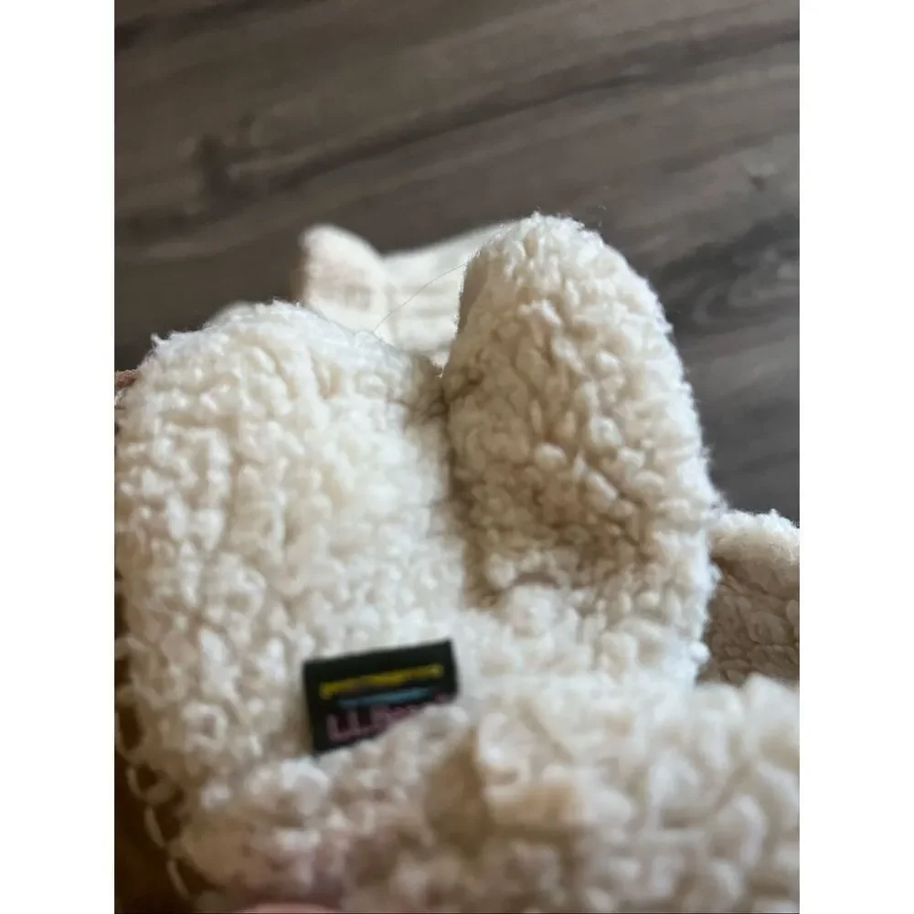 L.L.Bean Girl’s  Cozy Slipper Booties, Pile Fleece size 5-6
